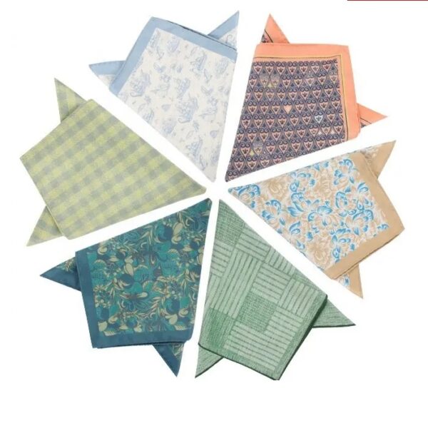 Handkerchief Pocket Sqaure Squares 08